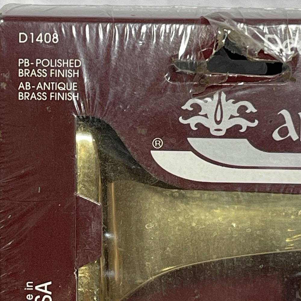 Decor Bathware Antigua Paper Holder D1408 Polished Brass Finish NOS Made USA MCM - Picture 3 of 11